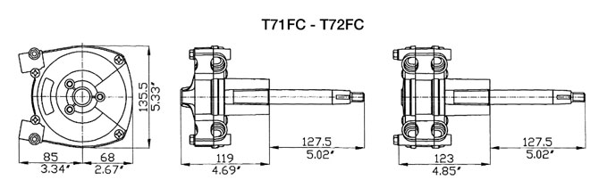 UFLEX T71FC kormánymű UFLEX T71FC kormánymű