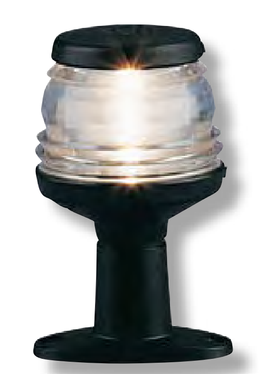 Aqua Signal Serie 20 körfény, fekete, 12 V, 102 mm – 12 V, 102 mm-es merev talppal