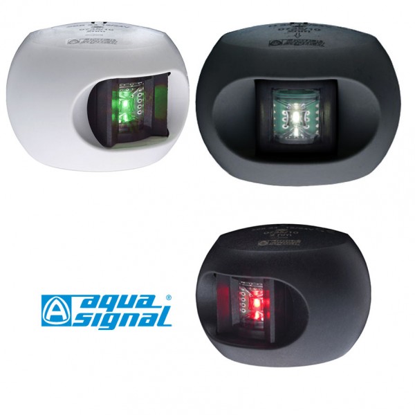 Aqua Signal Serie 34 LED farfény, fekete – fekete burkolat