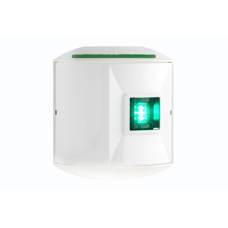 Aqua Signal Serie 44 LED jobb oldali zöld pozíciófény, fehér ház – zöld fény, fehér ház