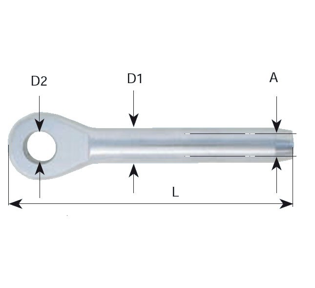 AQUINOX szemterminál A4 – Kötél: 2,5 mm