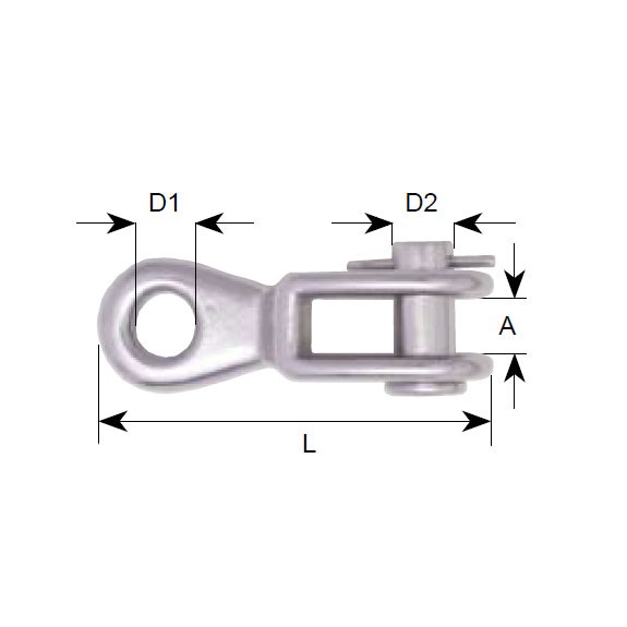 AQUINOX Toggle terminál – Hossz: 35mm