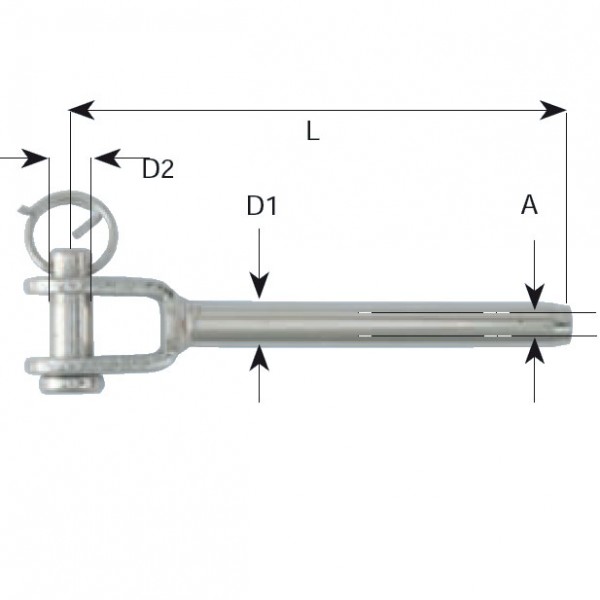 AQUINOX villásterminál A4 – Kötél: 3 mm