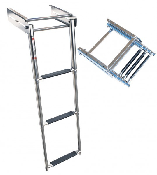 Beépíthető teleszkópos fürdőlétra – 3 fokos Hossz:88cm Szél: 305mm
