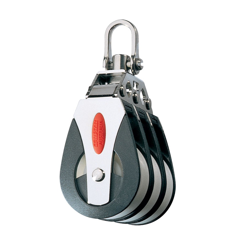 Ronstan standard tripla csiga 40 mm, forgófejes