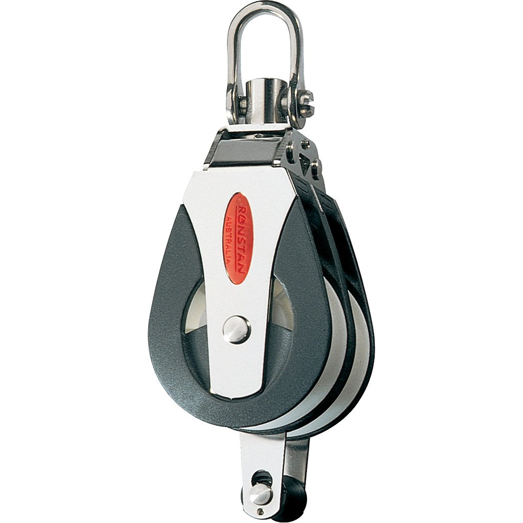 Ronstan standard dupla csiga 50 mm, forgófejes, beckettel