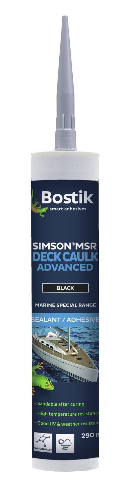 Bostik Deck Caulk S szilikon fedélzeti fugázó, szürke, 600 ml