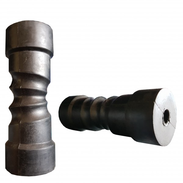 Önközpontosító kielgörgő keménygumiból – Ø71 mm, tengely Ø20 mm, 193 mm