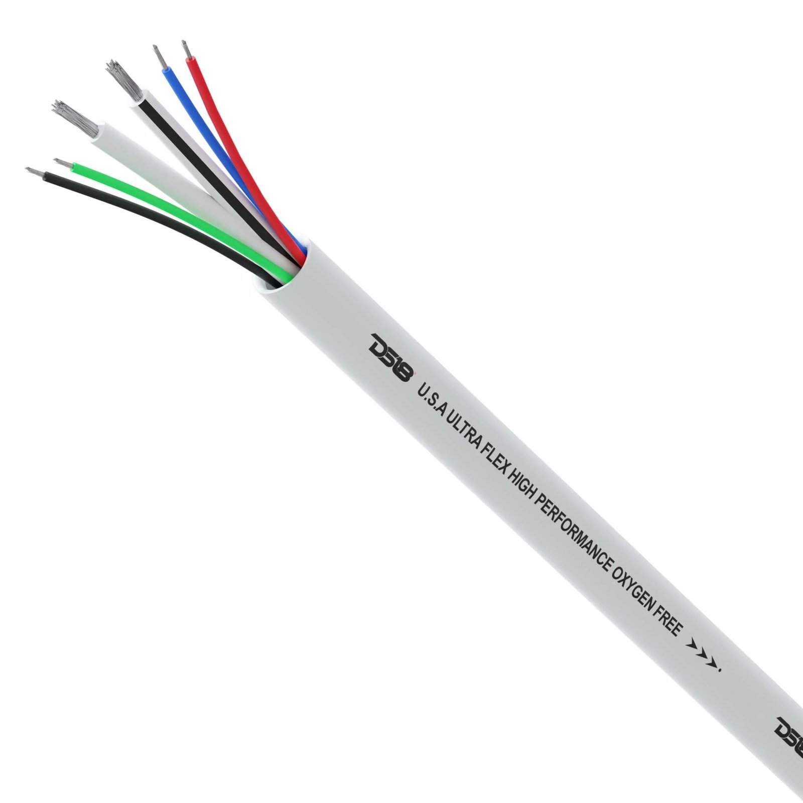 DS18 MOFC hangszóró- és RGB-kábelkészlet – MOFC12/18GA: 2×4 mm² + 4×1 mm²