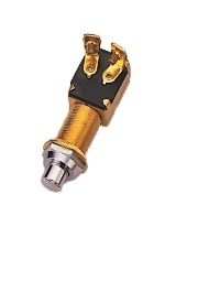 Kürt- és indítógomb, krómozott nyomógomb, 12 V – nyomógomb / kürt-indító