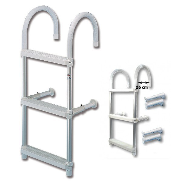 Gamma Alu fürdőlétra – 2fok hossz:66cm ív:26cm