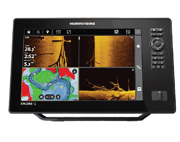 Humminbird XPLORE 12 MEGA SI+ GPS halradar (jeladó nélkül, CHO)