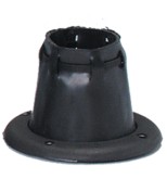 Ultraflex kábelátvezető motorvezeték védőcsőhöz, fekete – fekete / max. 54 mm