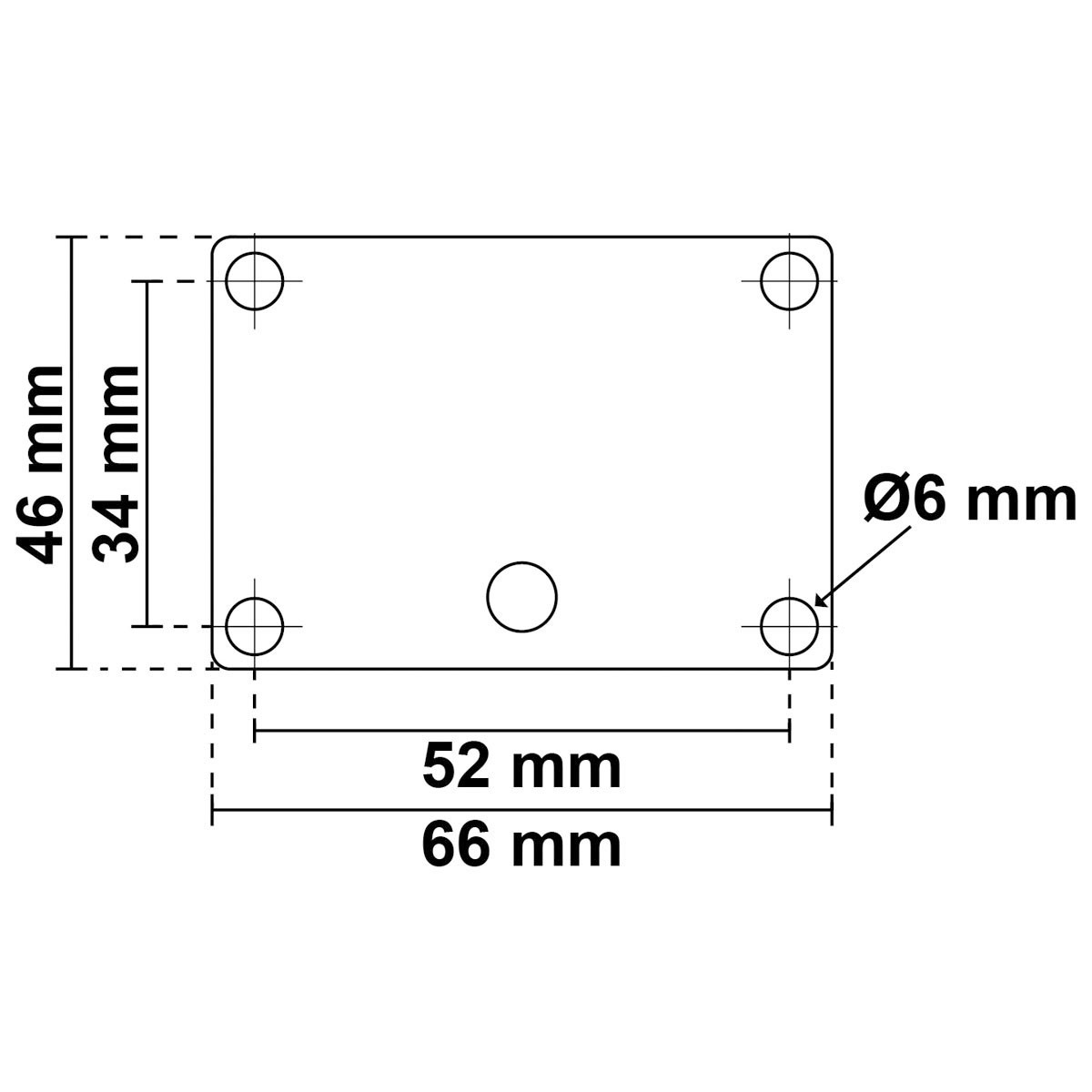 Bedugható körfény falra szerelhető talppal, fekete, 12 V, 100 cm – falra szerelhető talp / 100 cm