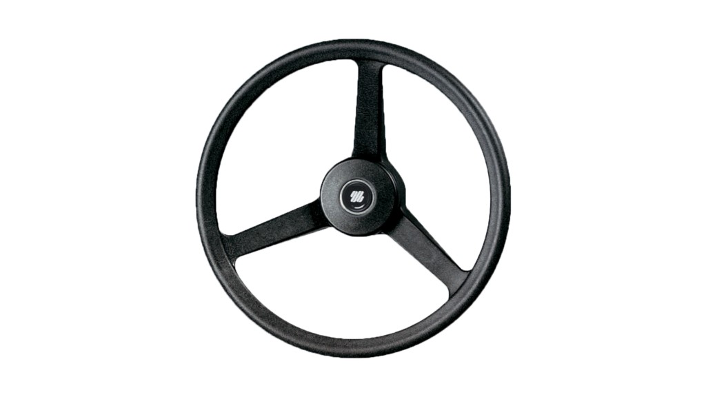 Ultraflex V32 hajókormány kerék, 335 mm, fekete, háromküllős műanyag kivitel