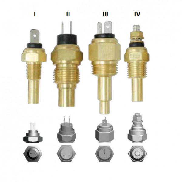 KUS hűtővíz hőmérséklet-jeladó (IV. típus, max 120 °C) – Menet 1/8"-27NPT