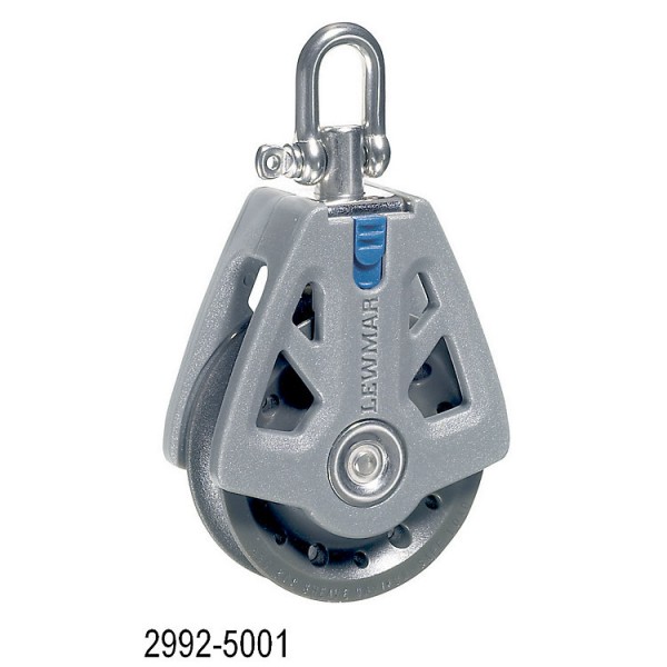 Egyes csigablokk forgóseklivel Lewmar Synchro, 50 mm – 50 mm / 29925001BK