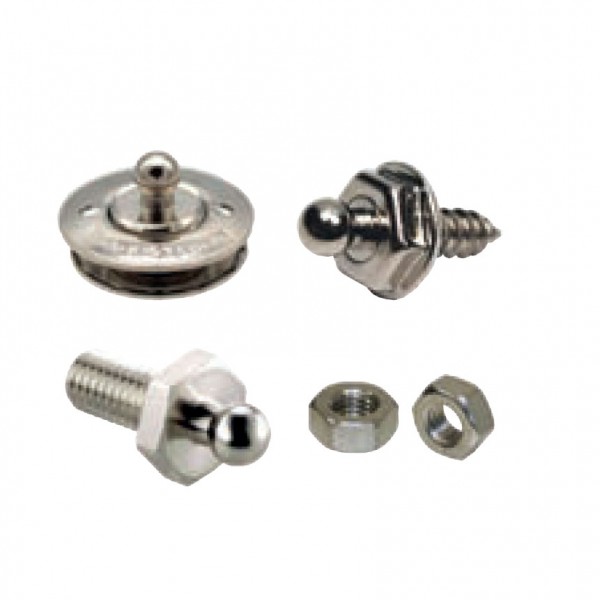 LOXX csavarozható alsó patent 15 mm-es fejhez, 10 db – fejes csavar M5x10mm