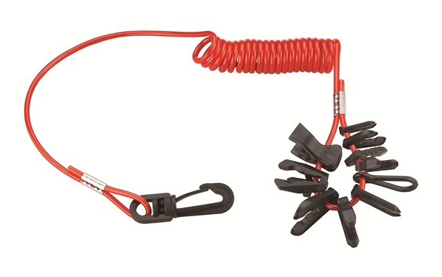 Univerzális vészleállítókapcsoló-készlet külmotorhoz – 11 adapterrel