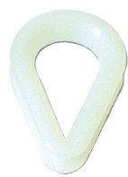 Nylon kötélszív (kausch), 22 mm