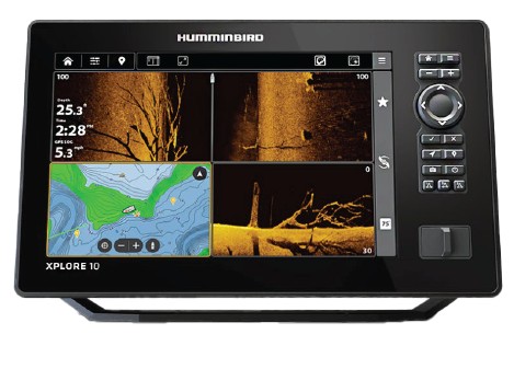 Humminbird XPLORE 10 MEGA SI+ GPS halradar (XM 14 HW CMSI T jeladóval)
