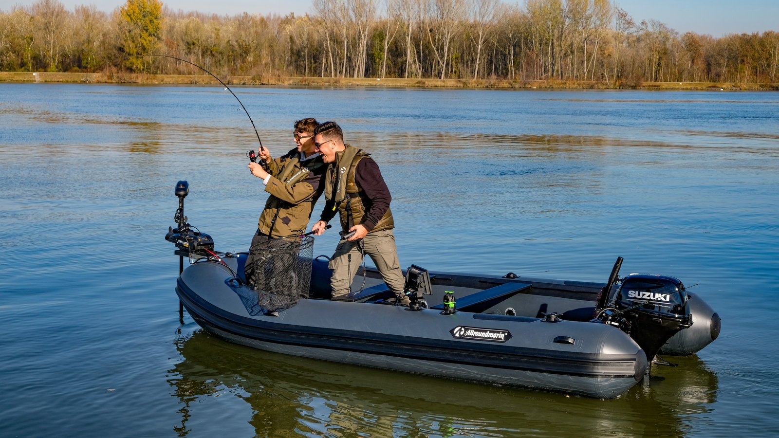 Allroundmarin Predator 350 horgász gumicsónak alumínium padlóval – 350 cm, alumínium padló