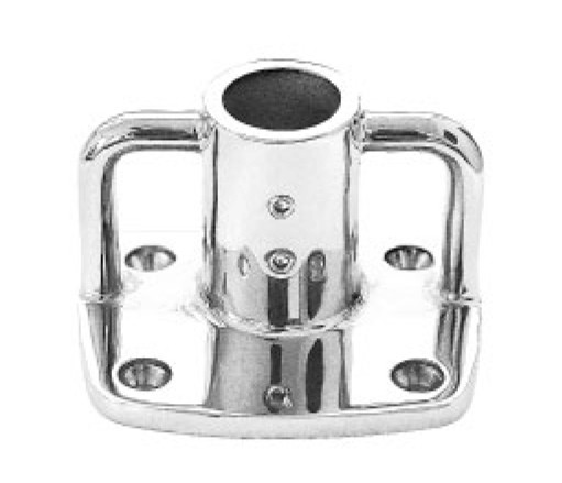 A4 rozsdamentes relingoszlop talp 25 mm csőhöz