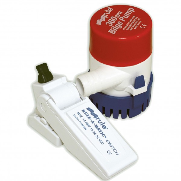 Rule 360 fenékvíz-szivattyú – 1360 l/h, 12 V