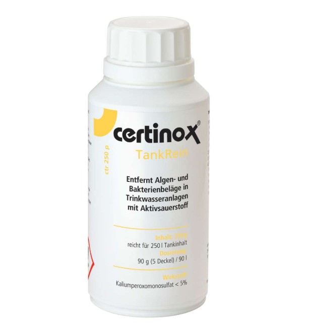 Certinox TankRein tartály- és csőrendszer tisztító por 250 g