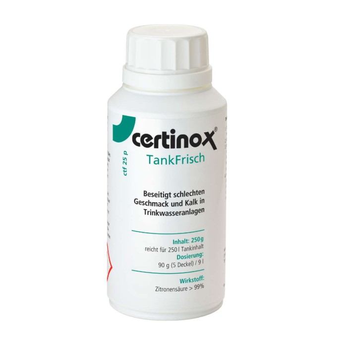 Certinox TankFrisch vízrendszer frissítő és vízkőoldó por 250 g