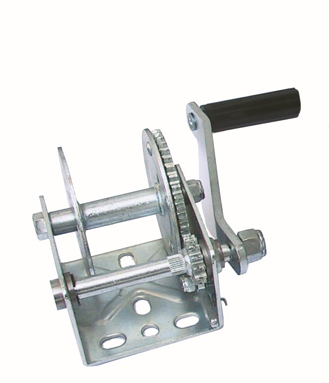 Utánfutó csörlő 360 kg – 360 kg, áttétel 1:3,2, heveder 45–50 mm